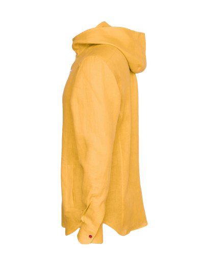 Kiton mariano shirt hooded linen