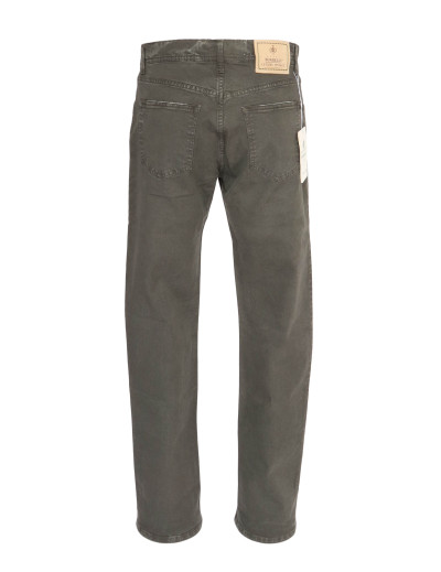 LUIGI BORRELLI PANTS - DARK GREEN - STRETCH COTTON