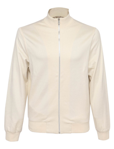MARCO PESCAROLO "CLUB" JACKET - IVORY - COTTON & SILK