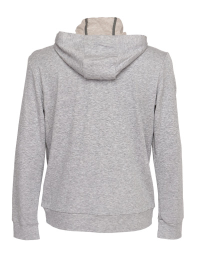 MARCO PESCAROLO HOODIE - GREY - LYOCELL, COTTON & LINEN