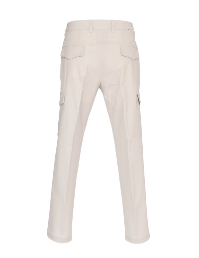 MARCO PESCAROLO PANTS - BEIGE - STRETCH LIGHTWEIGHT WOOL