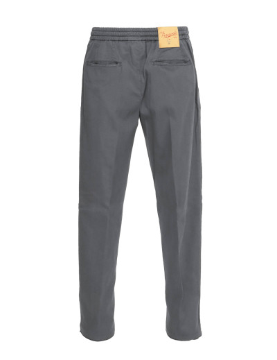 Marco Pescarolo Kiton pants Chiaia handmade Napoli Italia lyocell cotton drawstring dress