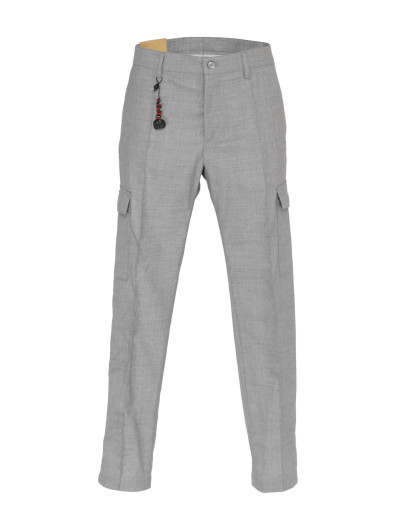 MARCO PESCAROLO PANTS - GREY - LIGHTWEIGHT WOOL & CASHMERE