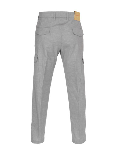 MARCO PESCAROLO PANTS - GREY - LIGHTWEIGHT WOOL & CASHMERE