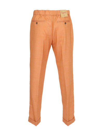 MARCO PESCAROLO PANTS - ORANGE - LIGHTWEIGHT WOOL