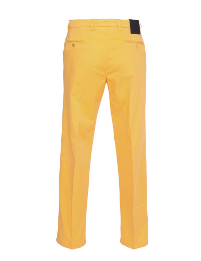 MARCO PESCAROLO PANTS - LIGHT ORANGE - STRETCH COTTON & SILK