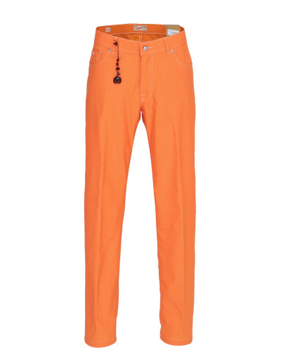 MARCO PESCAROLO PANTS - ORANGE - STRETCH LIGHTWEIGHT WOOL