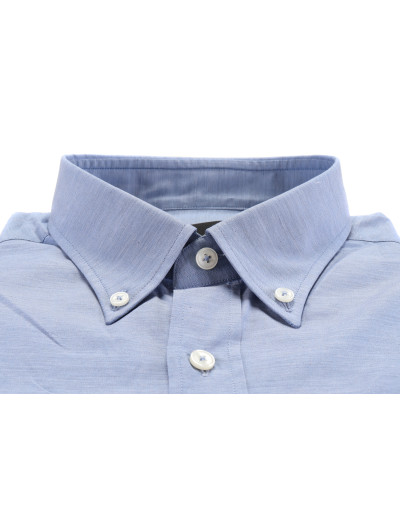 PAL ZILERI LAB DRESS SHIRT - BLUE - COTTON