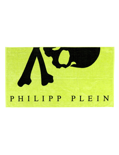 PHILIPP PLEIN BEACH TOWEL - LIME & BLACK - COTTON