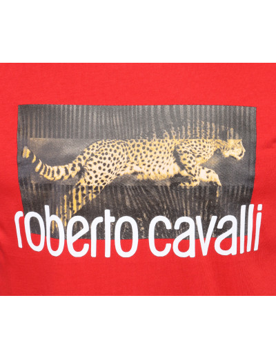 ROBERTO CAVALLI T-SHIRT - RED - COTTON Default