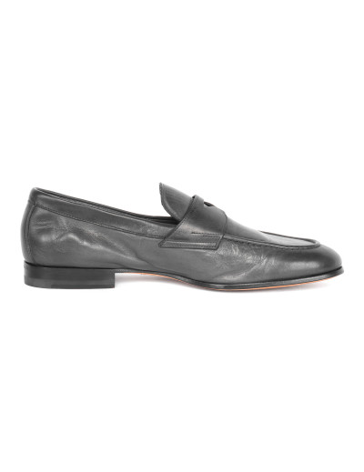 SANTONI LOAFER - CALFSKIN - GREY