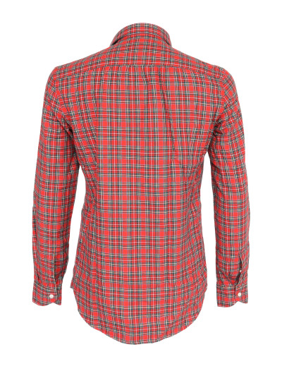 VINCENZO DI RUGGIERO WESTERN SHIRT - RED - COTTON 