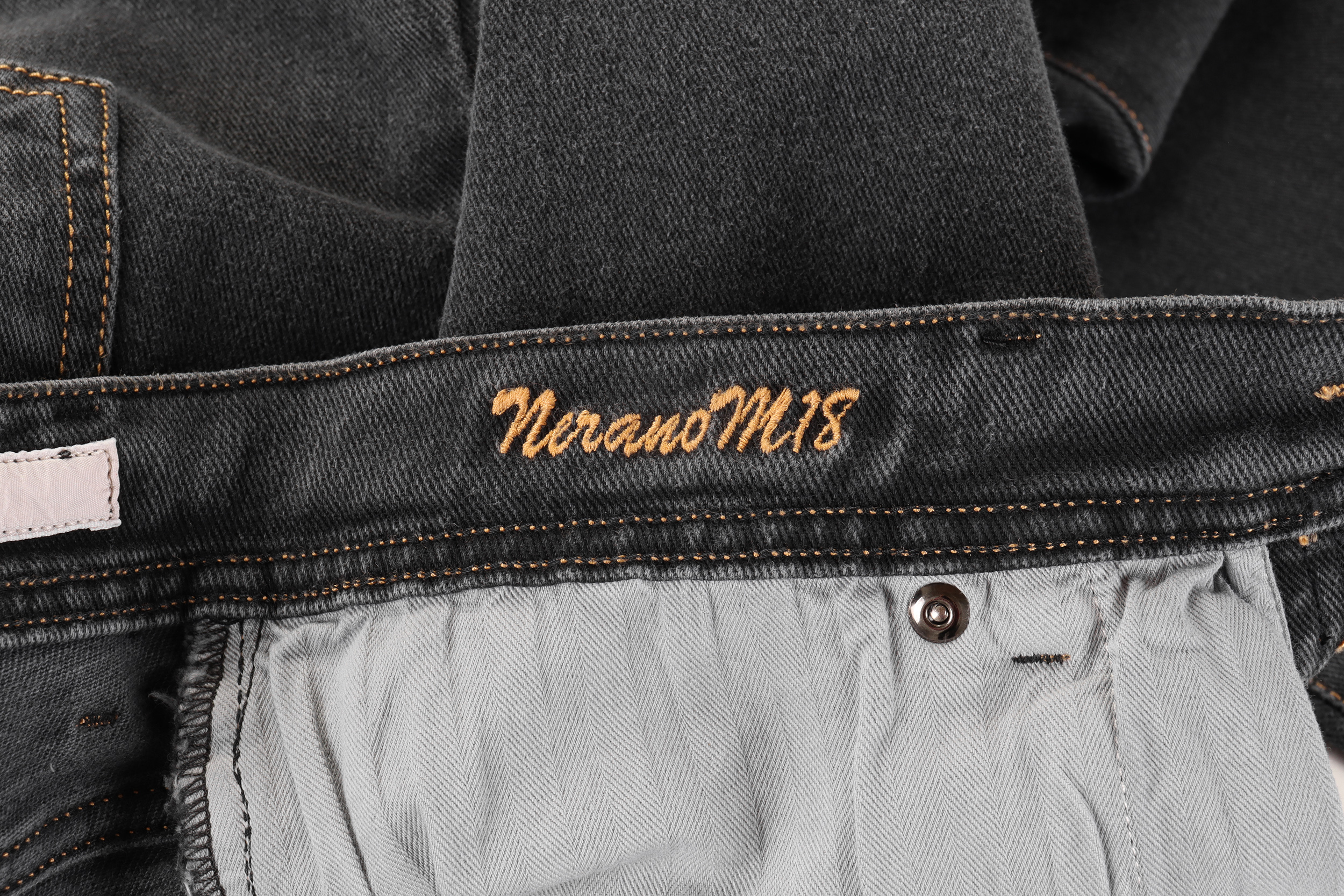 Pre-owned Marco Pescarolo Nerano Jeans Grey Denim Trousers Luxury Napoli Italy 48 In Gray